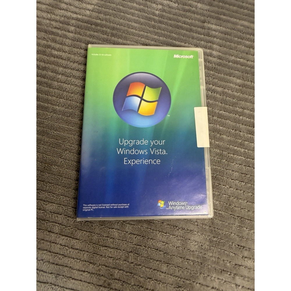 Microsoft Windows Vista Experience Anytime Upgrade Disc 32 Bit DVD